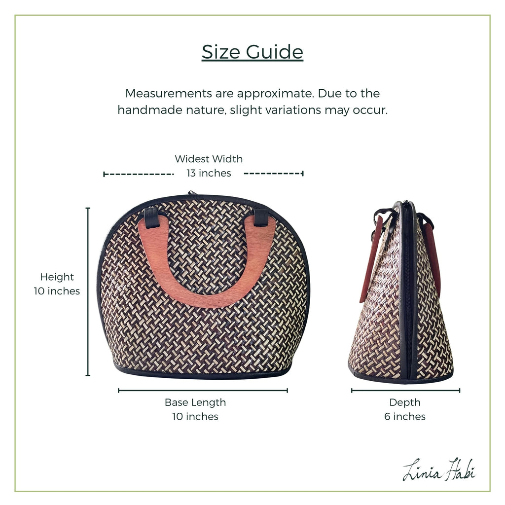 Eve Pandan Handbag - Black