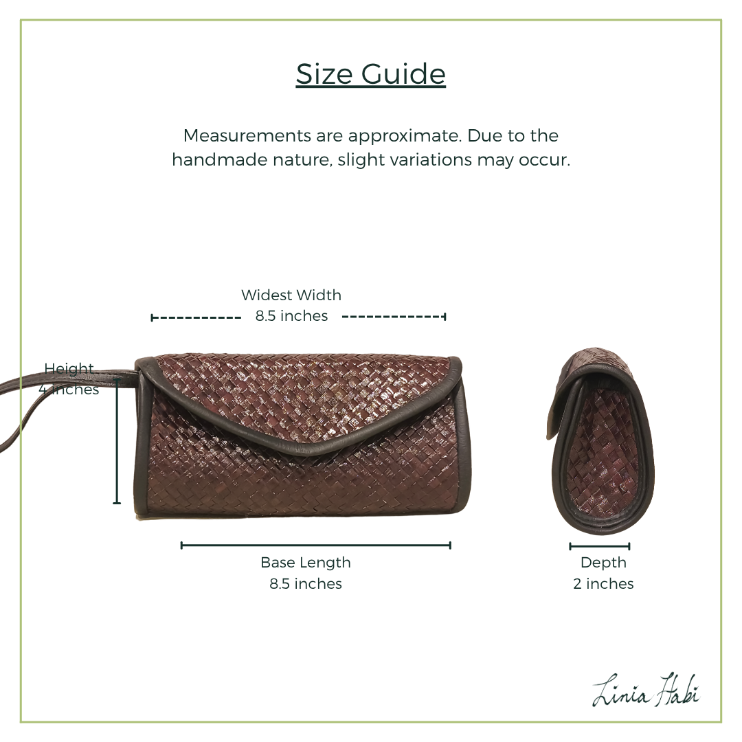 Esther Envelope Purse - Brown