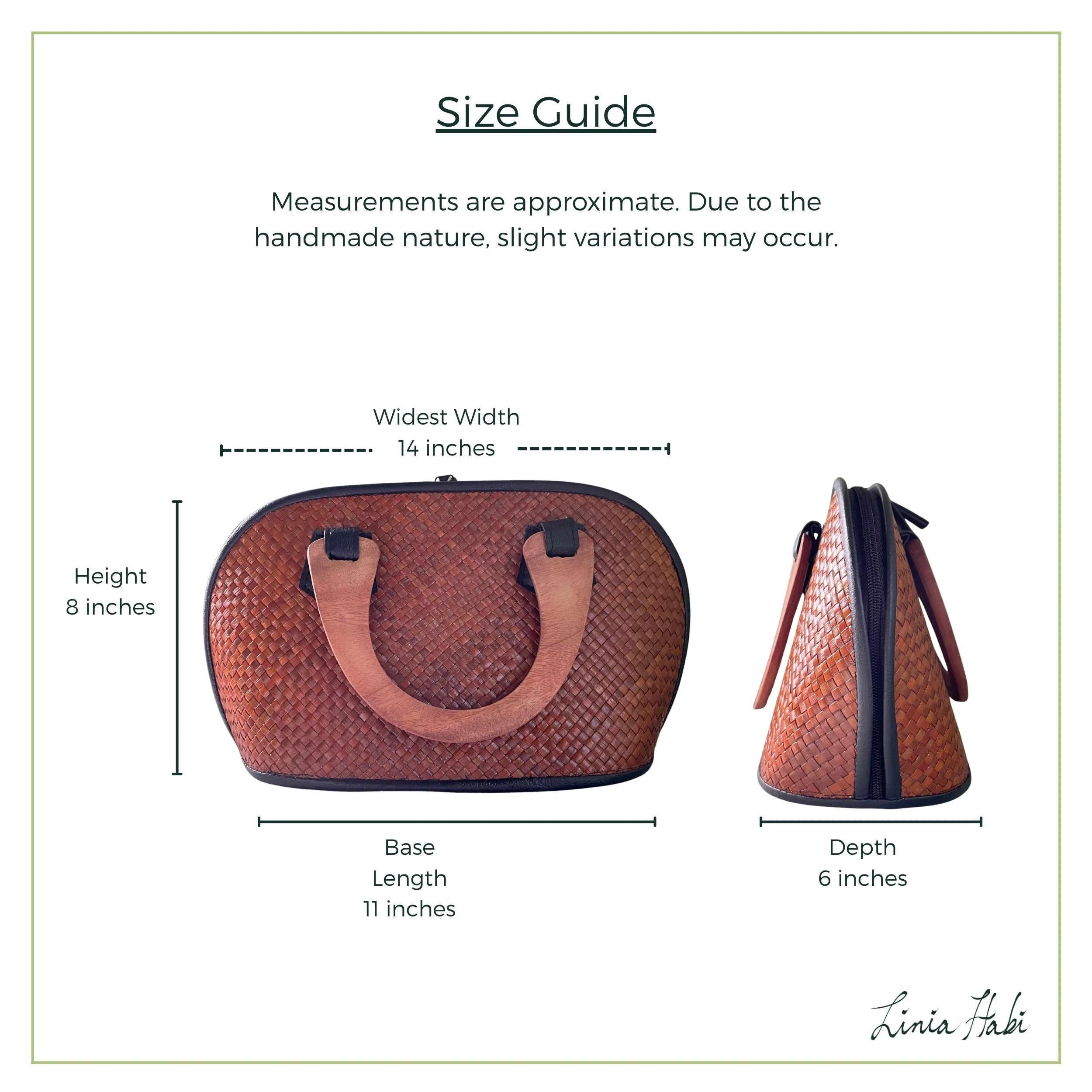 Leah Pandan Handbag - Classic