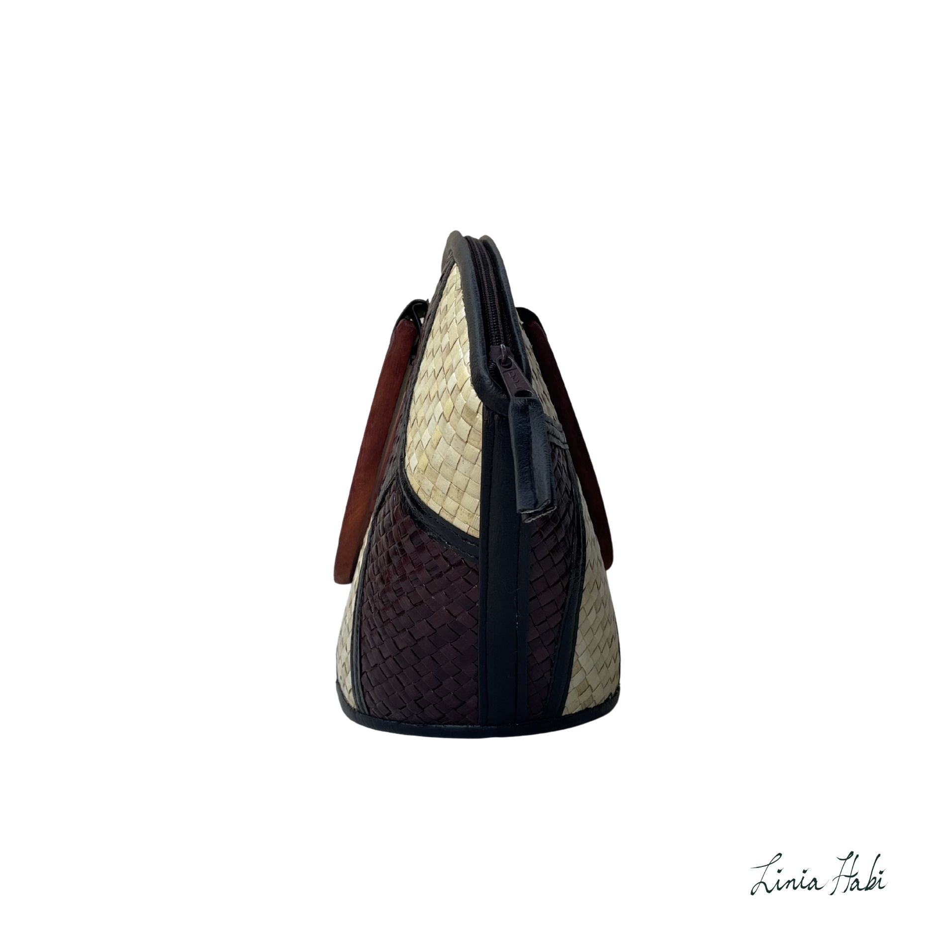 Rebekah Patchwork Pandan Handbag - Uno