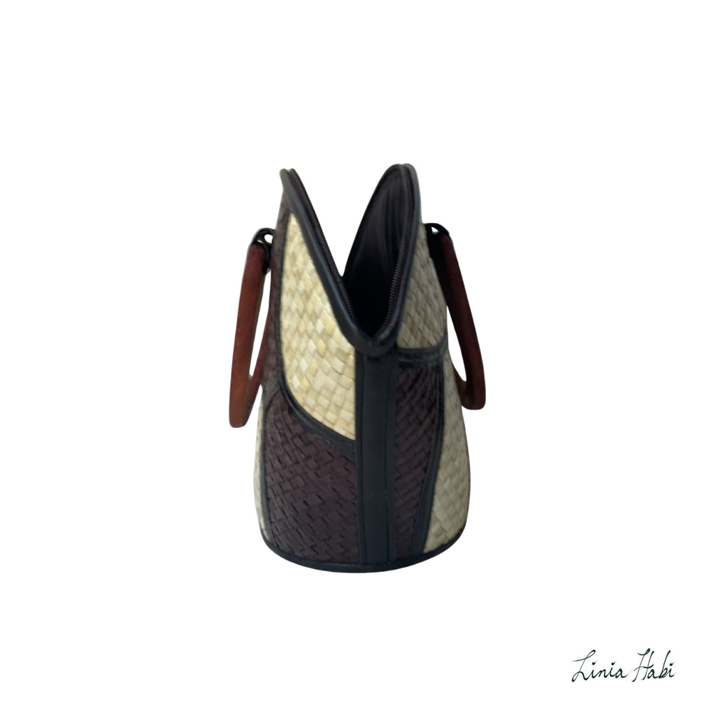 Rebekah Patchwork Pandan Handbag - Uno
