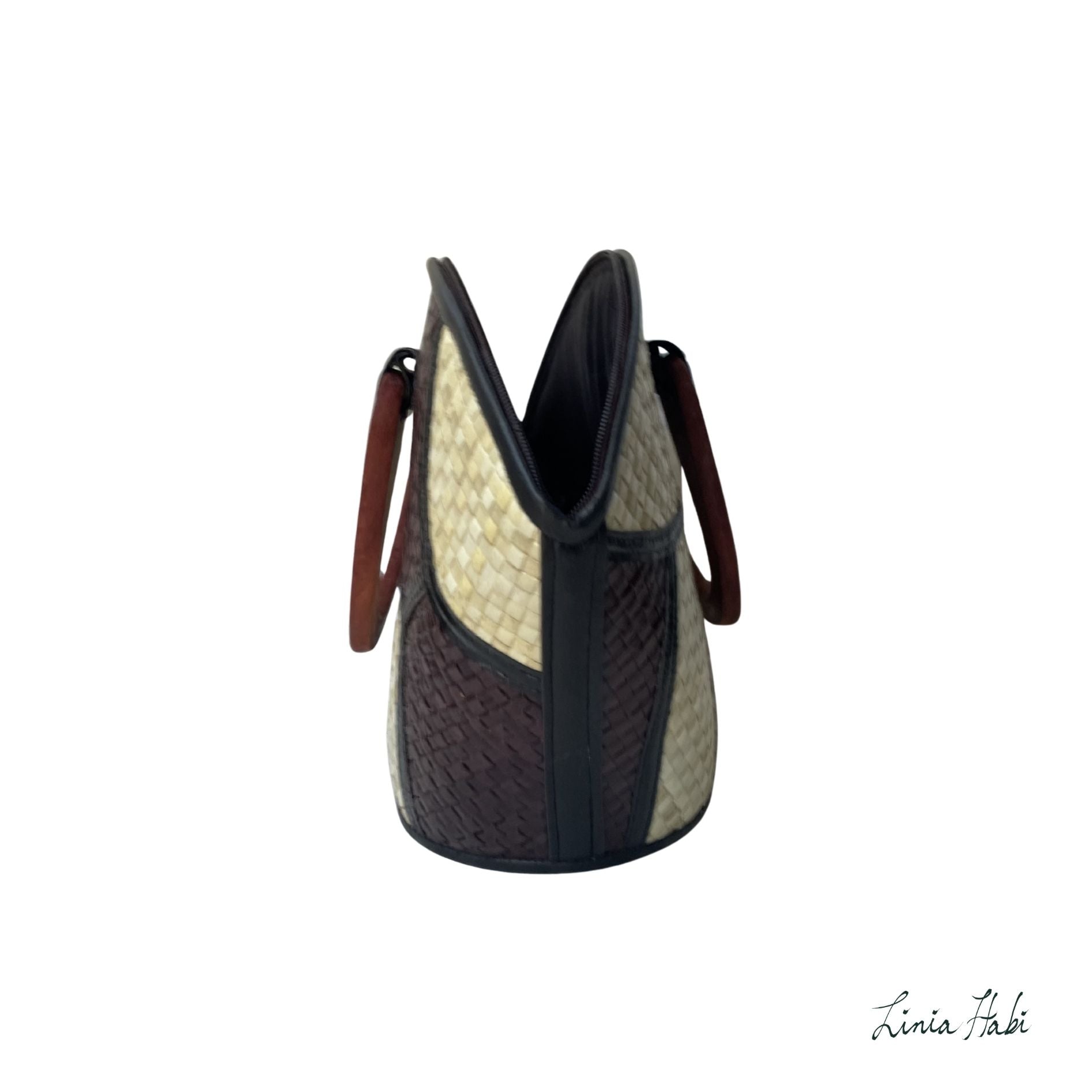 Rebekah Patchwork Pandan Handbag - Uno