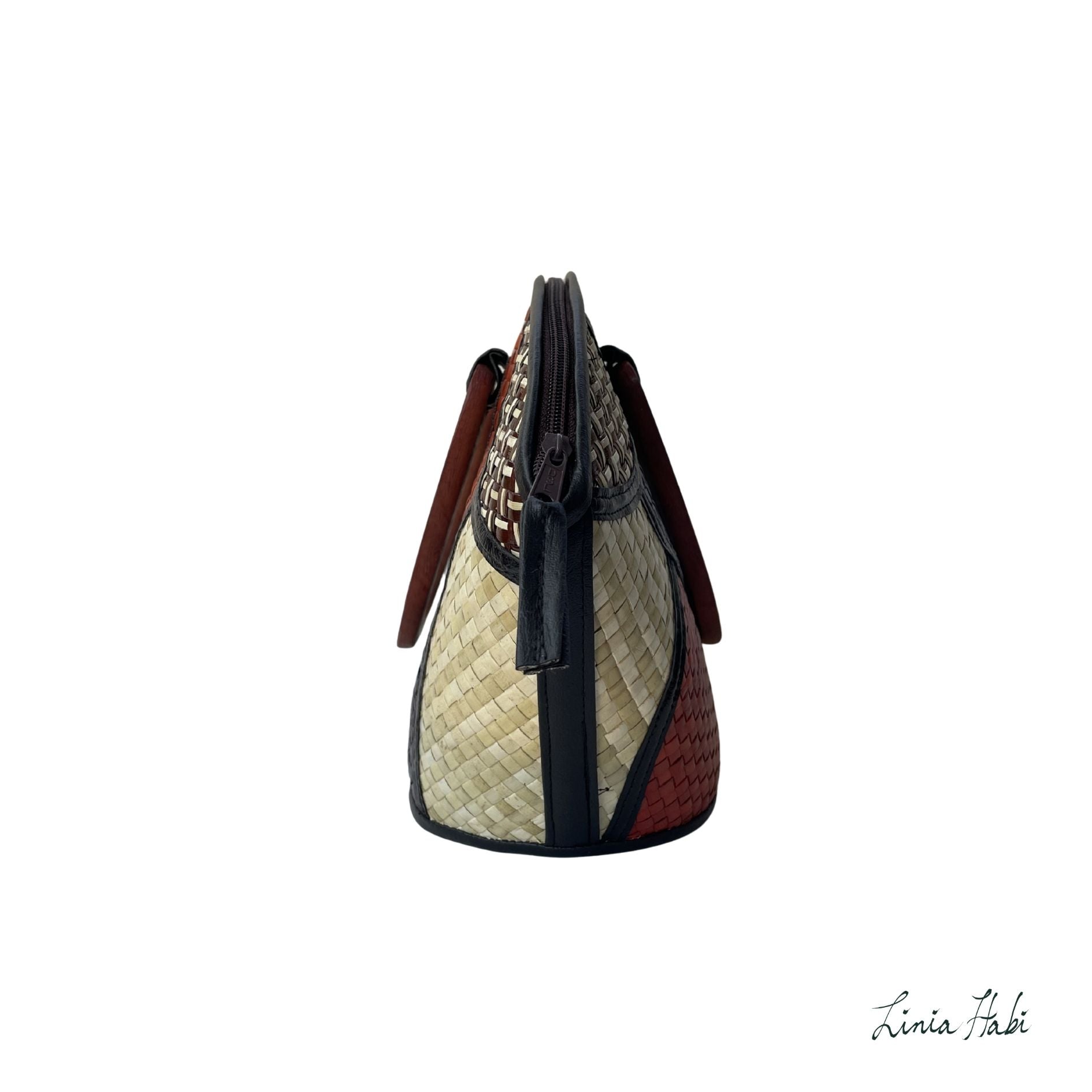 Rebekah Patchwork Pandan Handbag - Dos