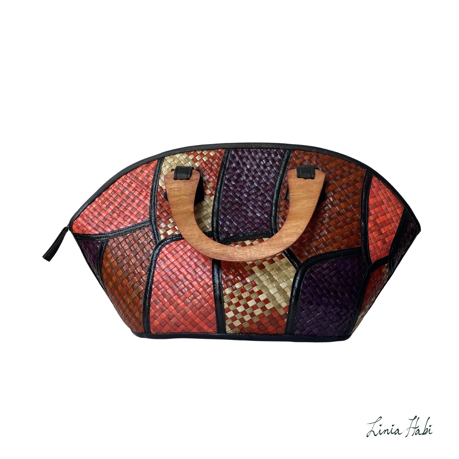Rebekah Patchwork Pandan Handbag - Kwatro