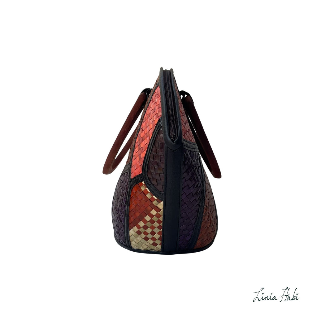 Rebekah Patchwork Pandan Handbag - Kwatro