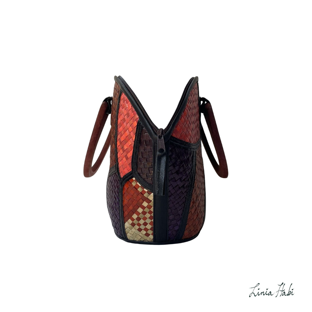 Rebekah Patchwork Pandan Handbag - Kwatro