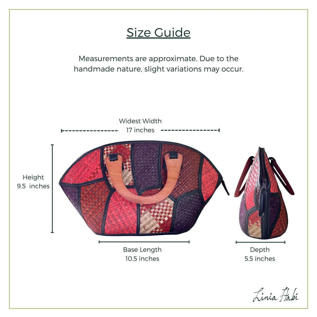 Rebekah Patchwork Pandan Handbag - Kwatro