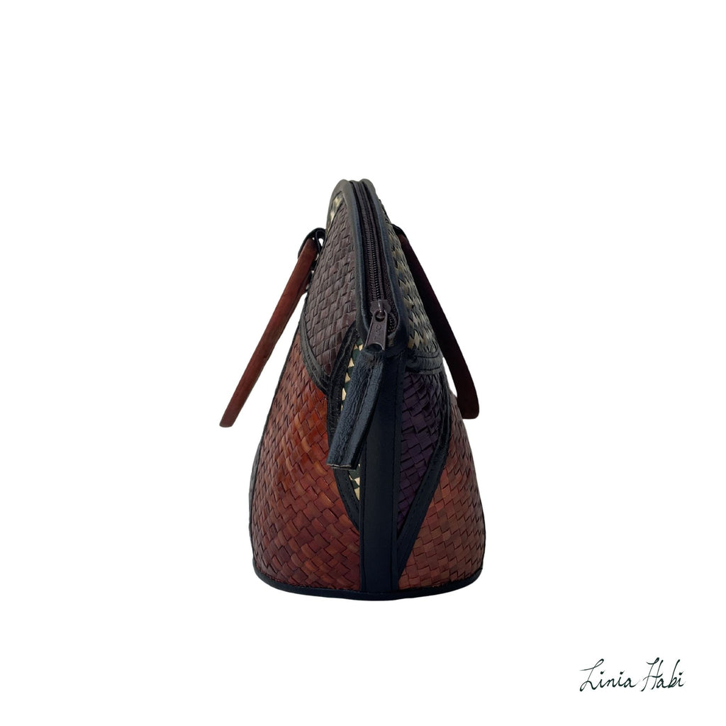 Rebekah Patchwork Pandan Handbag - Singko