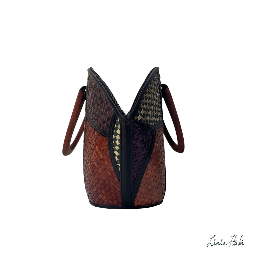 Rebekah Patchwork Pandan Handbag - Singko