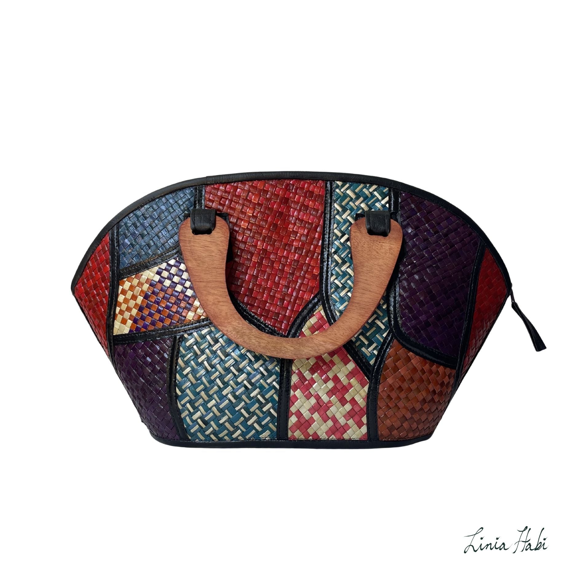 Rebekah Patchwork Pandan Handbag - Otso