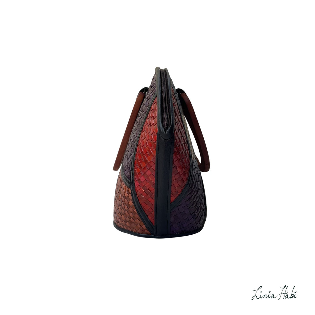 Rebekah Patchwork Pandan Handbag - Otso