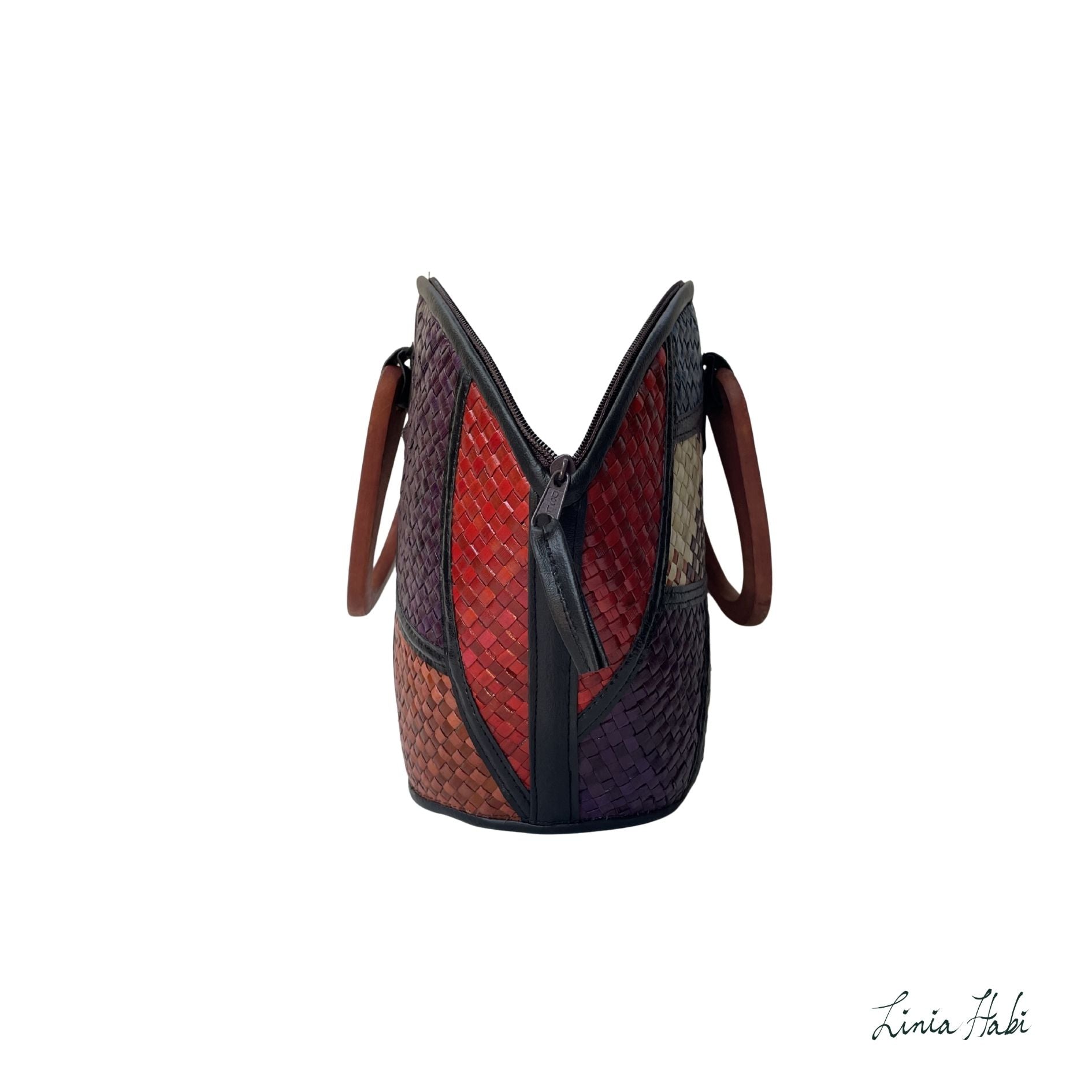 Rebekah Patchwork Pandan Handbag - Otso