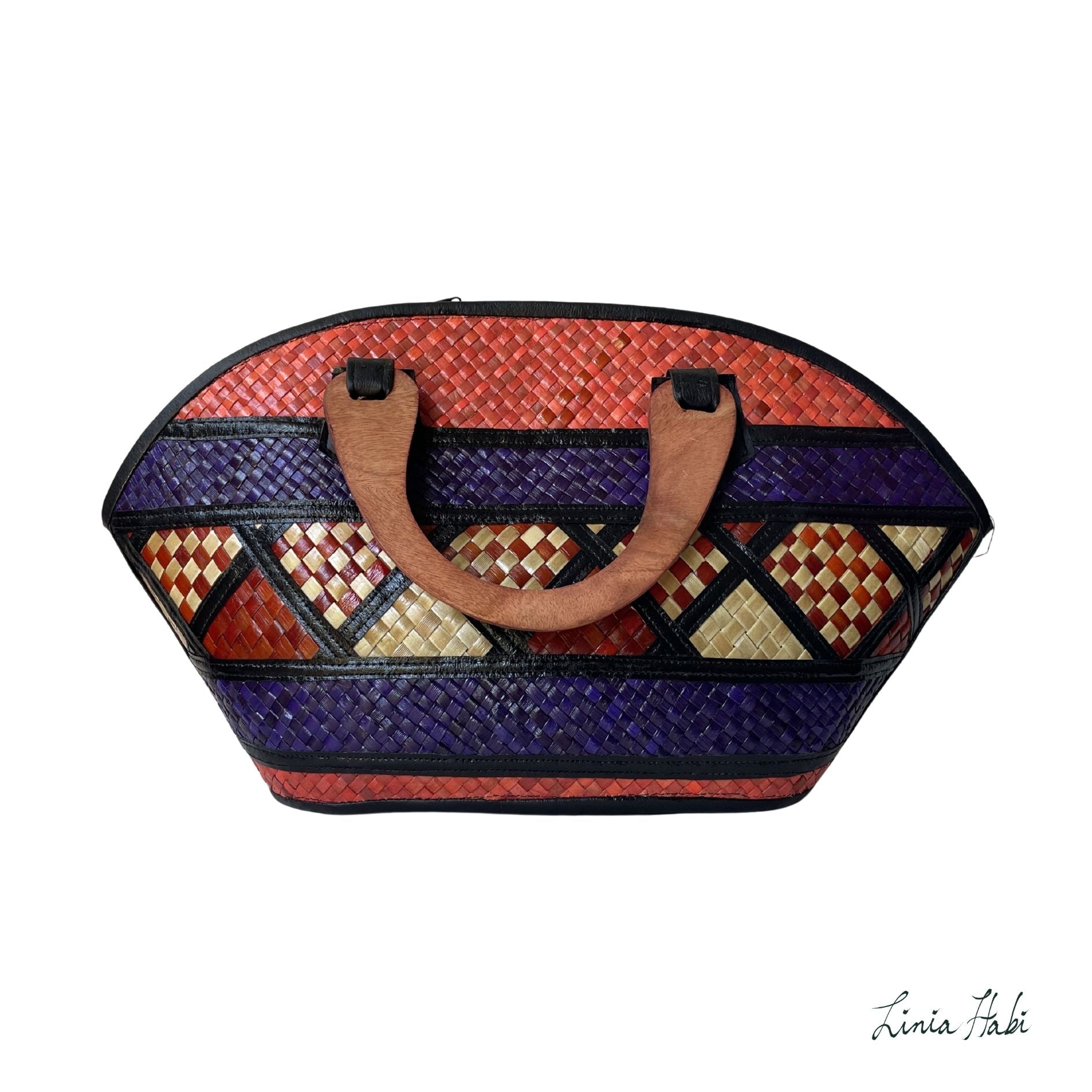 Rebekah Patchwork Pandan Handbag - Nwebe