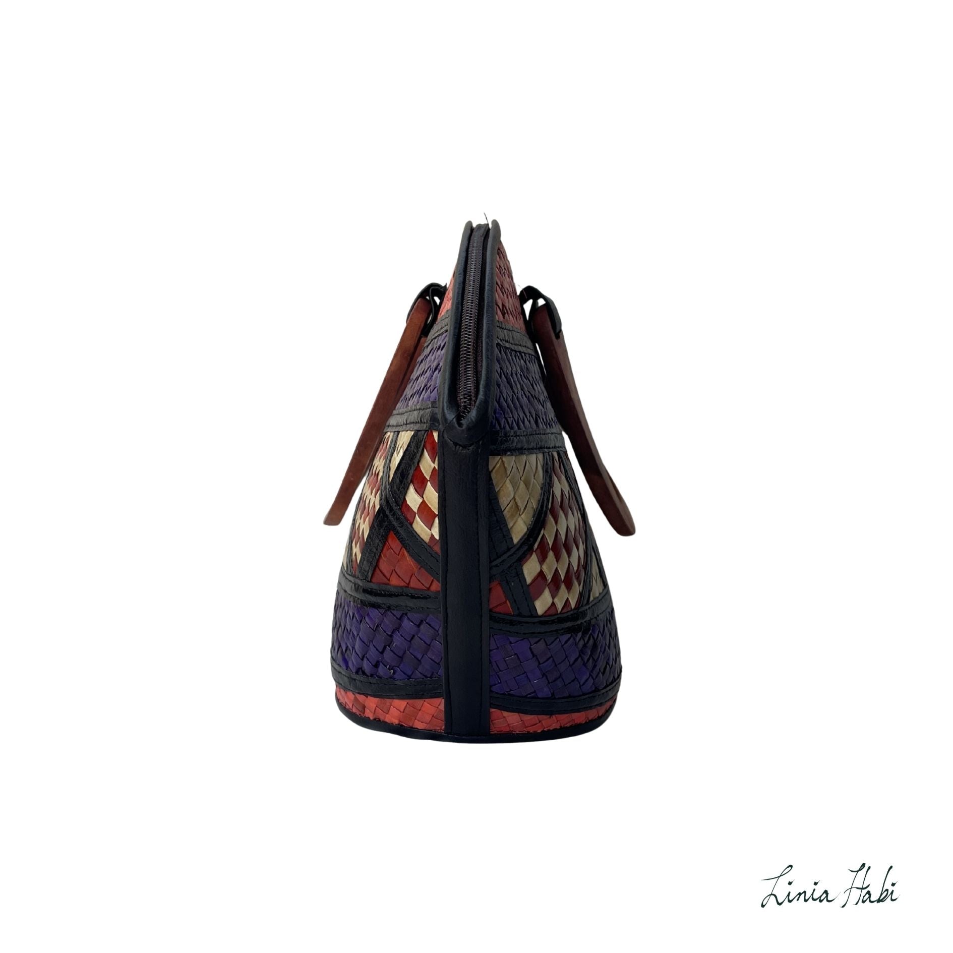 Rebekah Patchwork Pandan Handbag - Nwebe