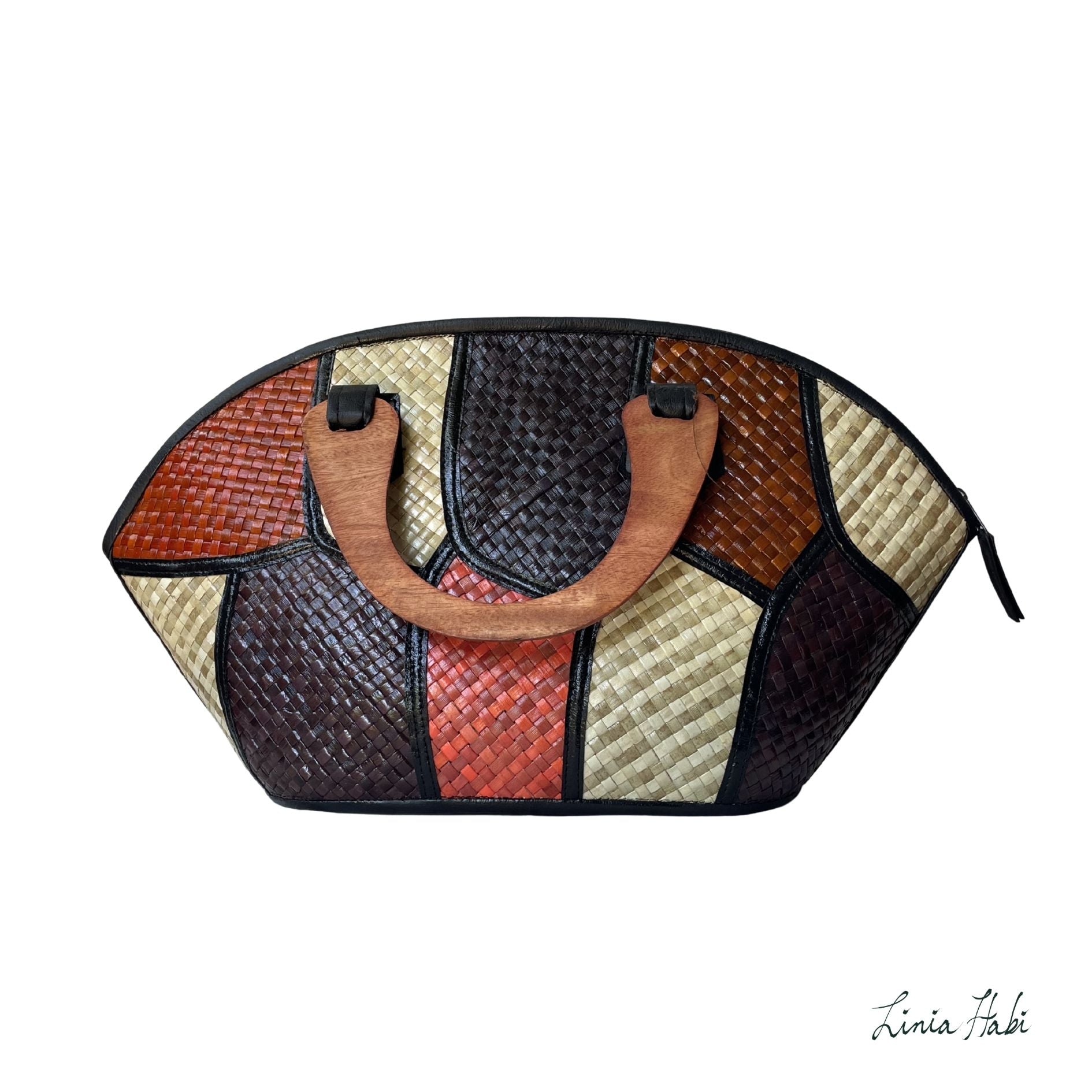 Rebekah Patchwork Pandan Handbag - Dyes