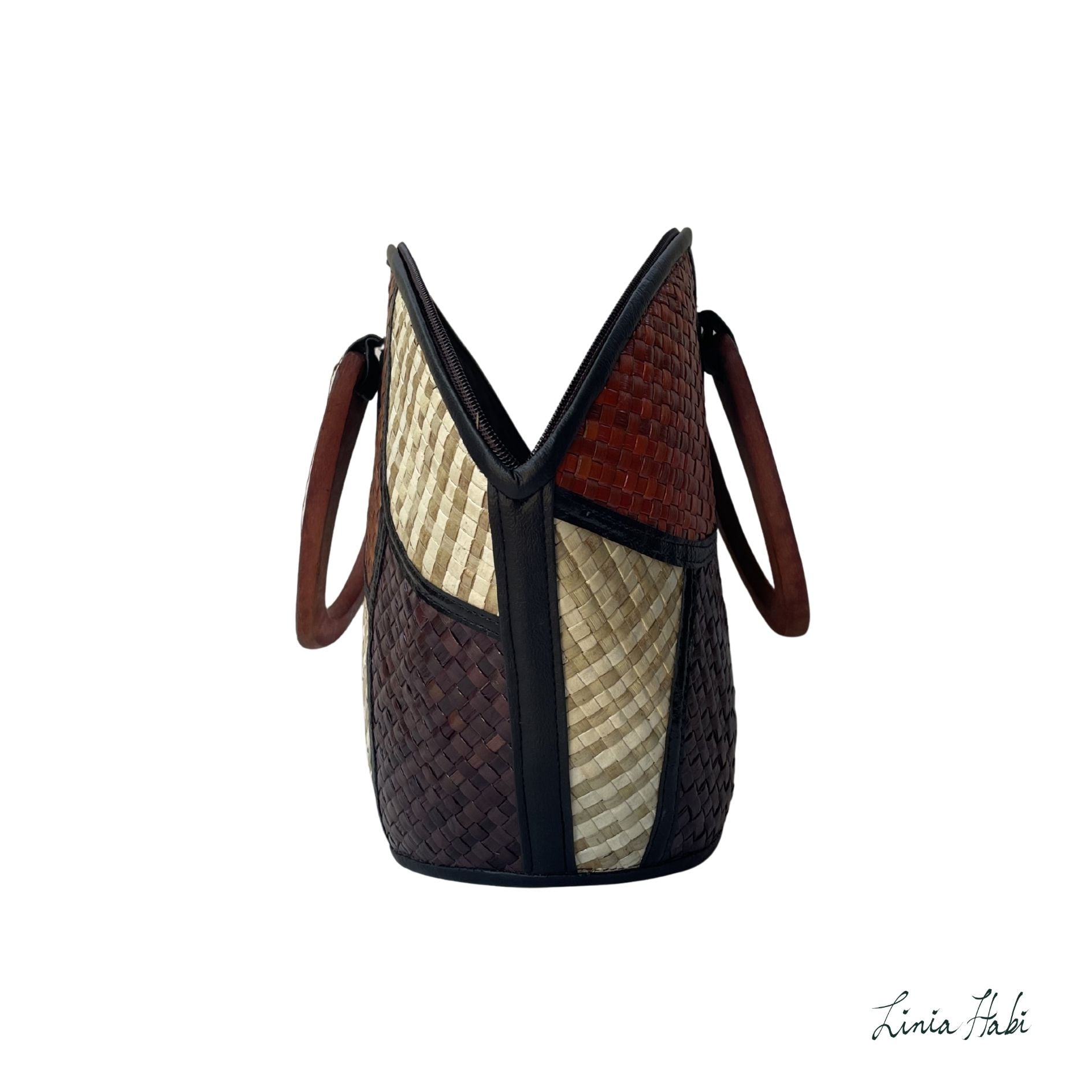 Rebekah Patchwork Pandan Handbag - Dyes