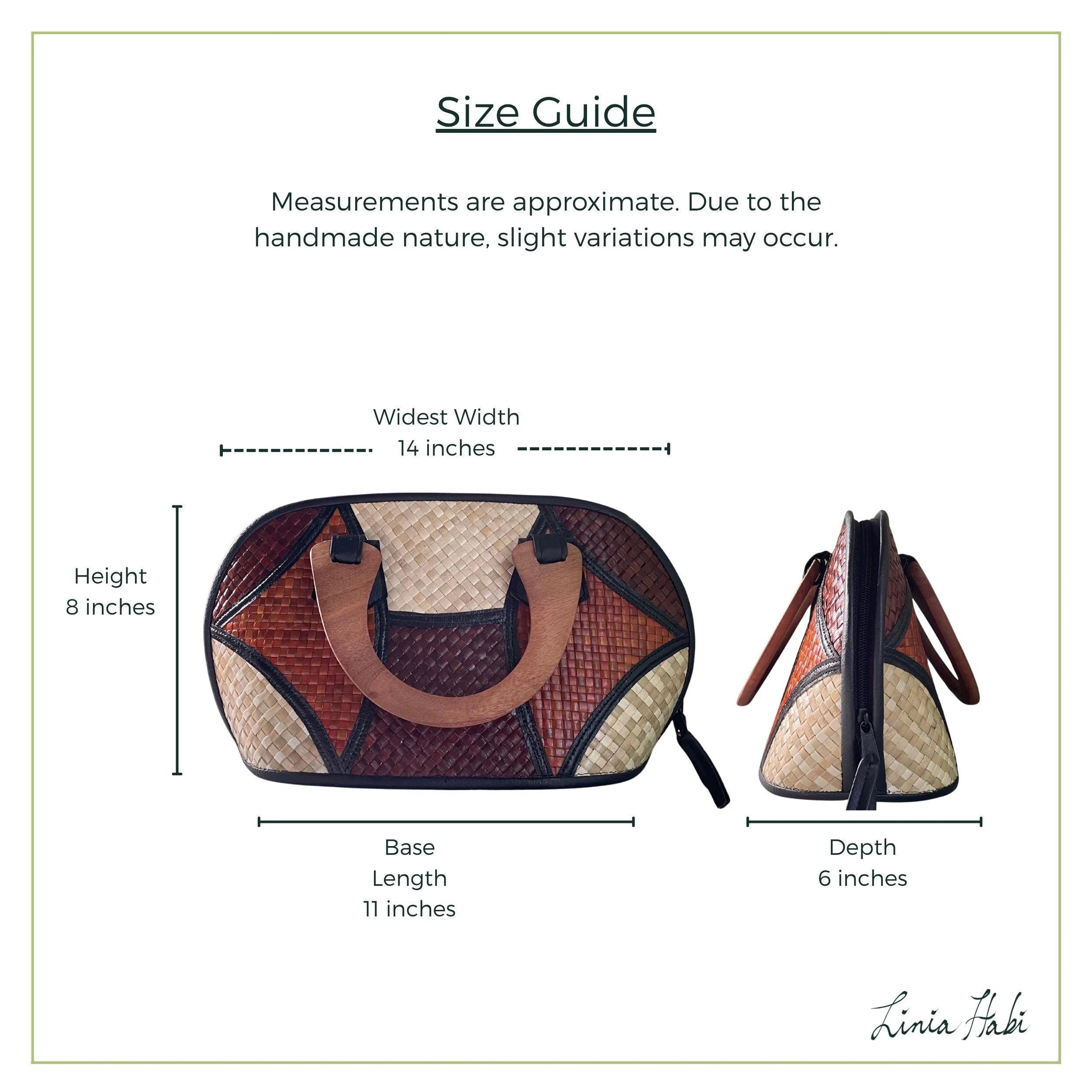 Sarah Patchwork Pandan Handbag - Earth Tone (Uno)