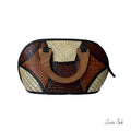 Sarah Patchwork Pandan Handbag - Earth Tone (Uno)